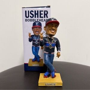 Usher Atlanta Braves 2025 Roller Skating Peace Out Bobblehead New